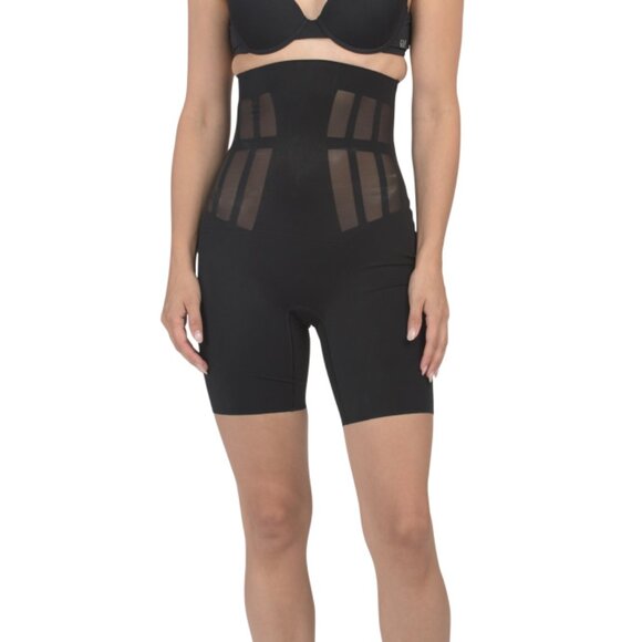 COMMANDO Black Luxe Control High Waist Shaper Shorts - Picture 1 of 2